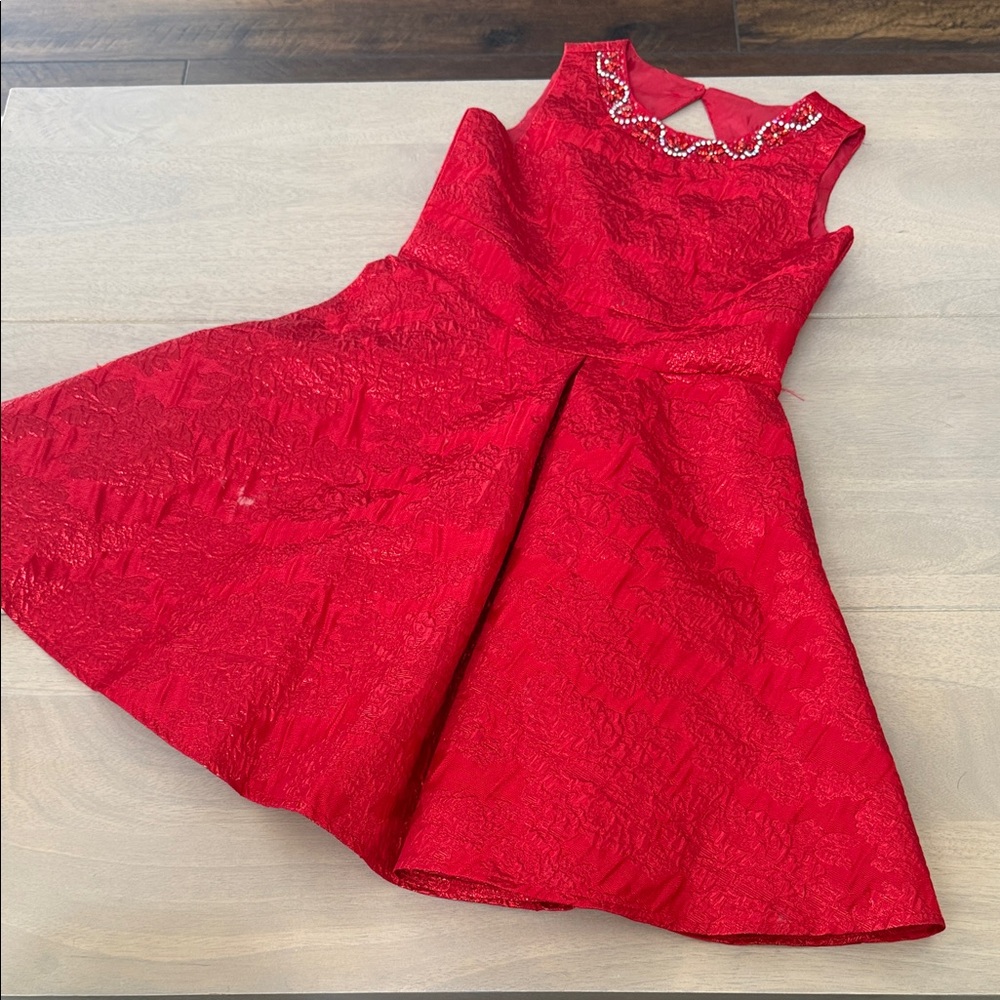 Elegant Red Kids Dress